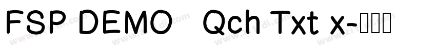 FSP DEMO   Qch Txt x字体转换